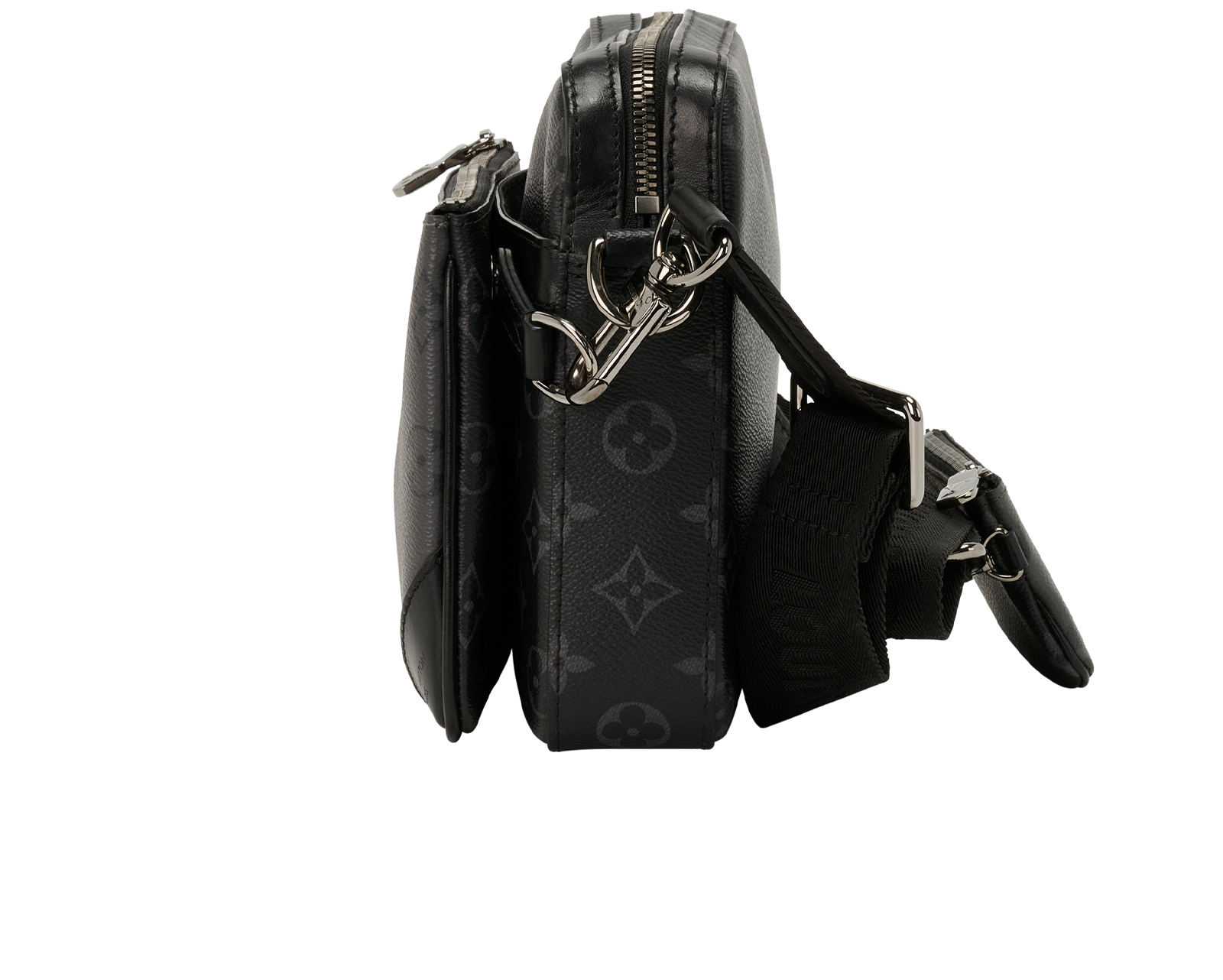 Trio Messenger, &pound;1,200, Handbags, Grey, Canvas, Bottom view